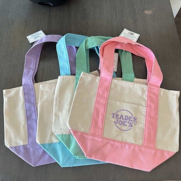 Trader Joe'S Handbags - NWT Trader Joes Canvas Tote Bags Set of 4